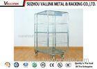 Durable Steel Galvanized Surface Transport Goods Trolley With 5 Inches Castors