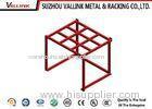 Cold Rolled Steel Warehouse Stacking Rack With 4 Layers / Metal Shelving Racks