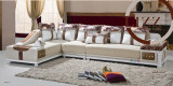 African Living Room Fabric and Leather Sofa Covers