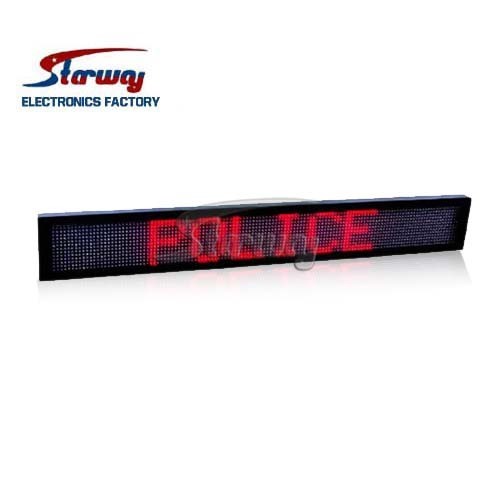 Police Warning LED Message Screen