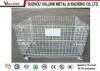 Foldable Galvanized Steel Wire Mesh Container For Supermarket , Store