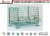 Galvanized Steel Display Sliver Wire Mesh Container Foldable For Transport / Worksite