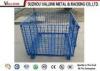 Easy Assembled And Disassemble Mesh Storage Boxes , Steel Storage Cage