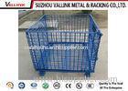 Easy Assembled And Disassemble Mesh Storage Boxes , Steel Storage Cage