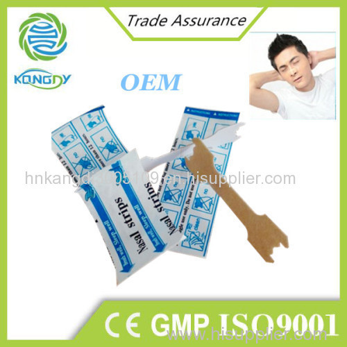 China OEM&ODM  manufacturer of free samples fast effect nasal strip anti snore sticker