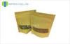 PP Clear Window Kraft Paper Packaging Unprinting Plain for Tea