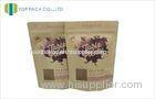 Recyclable Stand Up Snack Packaging Bags / kraft paper packaging Gravure Printing