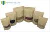 Window Stand Up Kraft Paper Packaging With Zipper , Small Brown Kraft Paper Bags