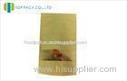 Dried Fruit Plastic Kraft Paper Packaging with Clear Window 120mic