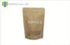 Resealable Kraft Paper Bags With Rectangle Window Customized