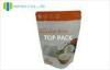 Coconut Flour Foil Stand Up Zip Pouch Matte Finished With Clear Window