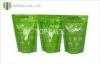 Green Printed Foil Stand Up Tea Packaging Bags 50micron - 200micron