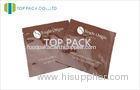 Three Side Sealed Coffee Packaging Bags Aluminum Foil Tear Notch 10g