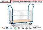 Light Duty Material Handling Hand Truck Powder Coated With 4 Solid Wheels