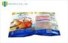Frozen Food Snack Packaging Bags Transparent Window Front Matte Printed
