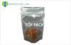 Front Clear stand up resealable pouches Foil Lamination Special Printing Shinning Matte