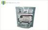 Custom Printed Clear Food Packaging Bags With Window , Grey PET / PE