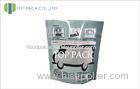 Custom Printed Clear Food Packaging Bags With Window , Grey PET / PE