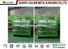 Powder Coated Green Logistics Trolleys For Warehouse 1100mm*800mm*1700mm