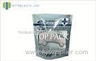 Printed Plastic Clear Food Packaging Bags , Cookies / Snack Stand Up Resealable Pouches