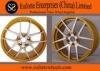 Bronze Aluminum Alloy Forged Wheels / Rotary Aftermarket Aluminum Wheels