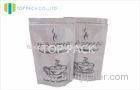 Sliver Foil Stand Up Tea Packaging Bags / Eco-Friendly foil stand up zip pouch