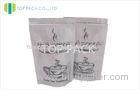 Sliver Foil Stand Up Tea Packaging Bags / Eco-Friendly foil stand up zip pouch