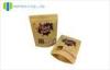 Health Food Kraft Paper Packaging , Recyclable stand up zipper pouch