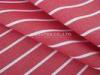 Stable Quality 100% Cotton Yarn Dyed Fabric, Red White Stripe Plain Weave Fabric