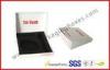 Black And White Printing Trapezoid Apparel Gift Packaging Boxes With EVA Foam