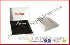 Black And White Printing Trapezoid Apparel Gift Packaging Boxes With EVA Foam