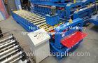 Hydraulic Cutter Roof Sheet Metal Roll Forming Machines With PLC Control System