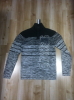 Men's Half Choker Cotton Striped Pullovers