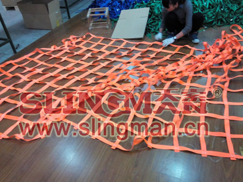 High quality webbing cargo net lifting net cargo holding cargo secure cargo control