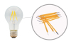 LED Bulb A60 6W 550LM E27 bulb Lamp-Transpearent