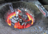 Cast aluminium melting furnace