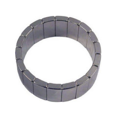 High performance sintered neodymium magnet Arc with a hole