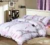 Romantic Pairs Twill Cotton Bed Set , Bed Sheet 4 Pieces Include Quilt Cover