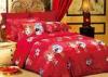 Eco-Friendly Reactive Dye Floral Bedding Sets Red for Traditional Wedding