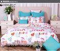 Lovely Cartoon Twill Cotton Printed Bedding Sets Comfortable For Home / Hotel