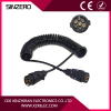 7 core trailer spring cable spring cable 24v/spring wire
