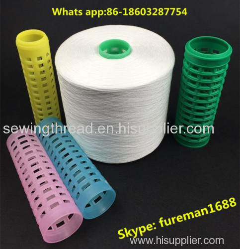 62/3s semi dull 100% spun polyester sewing thread
