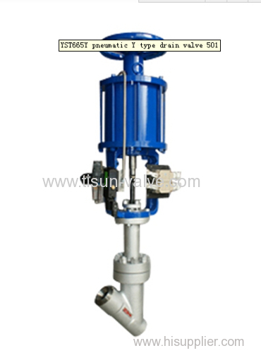 pneumatic Y type drain valve 501