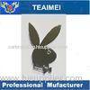 Rabbit Playboy ABS Logo Custom Car Emblems And Badges With Strong Adhesive