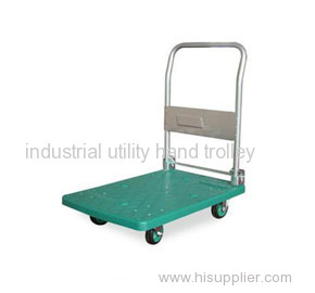 Mute foldable plastic utility trolleys