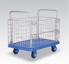 Mute plastic storage cage handcart