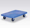 Mute plastic platform utility flat cart light duty material moving trolley