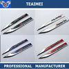 Customized Black / Blue Chrome Plating Car Fender Emblems Knife Shaped