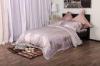 Purple Silk Luxury Bed Set With High Yarn Count , Bedroom Bedding Sets