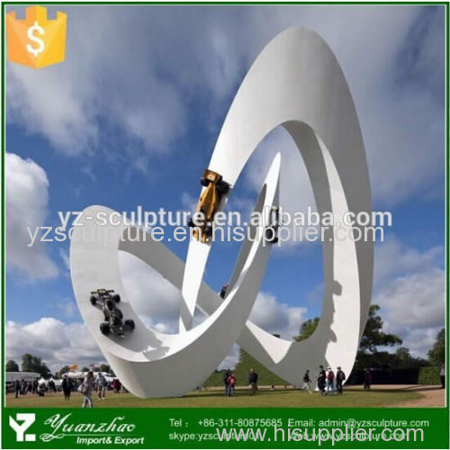 outdoor large stainless steel sculpture